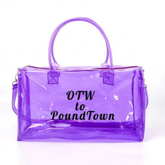 PVC Transparent Waterproof Yoga Gym Bag Unisex Shoulder Bag