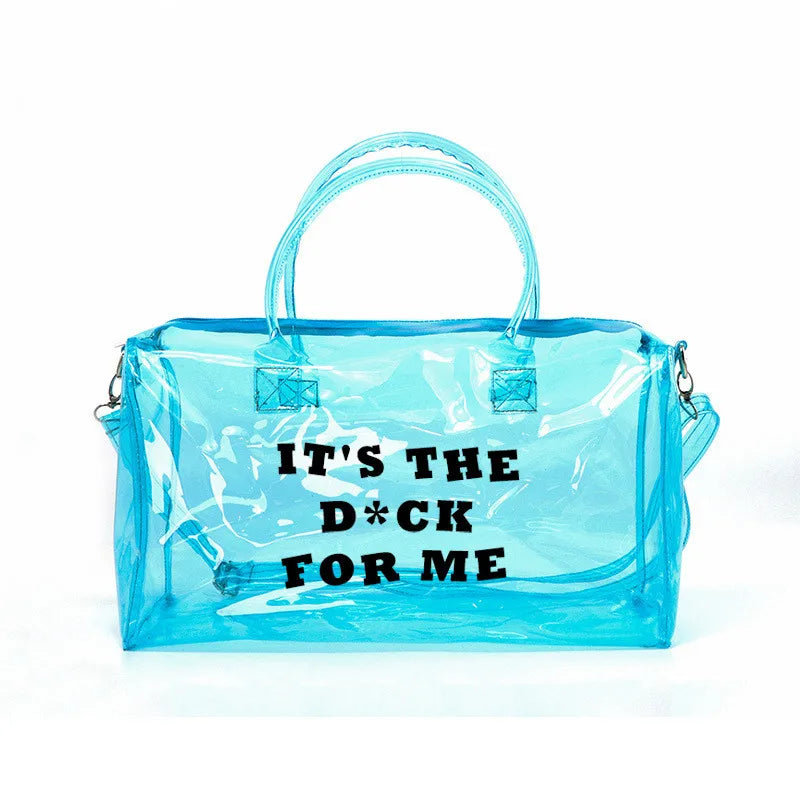 Waterproof Yoga Gym Bag Transparent PVC Outdoor Sports Fitness Handbag