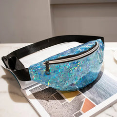 Sequins Waist Bag PVC Fanny Pack for Women