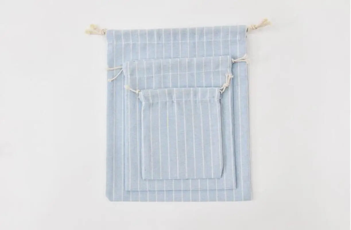 Cotton Drawstring Storage Bag for Cosmetics Towels Toiletries