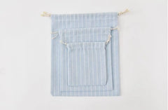 Cotton Drawstring Storage Bag for Cosmetics Towels Toiletries