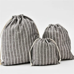 Cotton Drawstring Storage Bag for Cosmetics Towels Toiletries