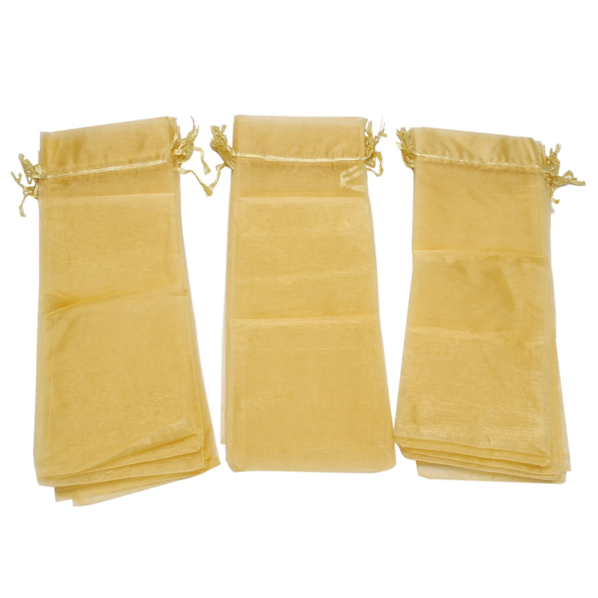 Organza Wine Bag, Transparent Wine Gift Bag with Drawstring Dress
