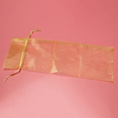 Organza Wine Bag, Transparent Wine Gift Bag with Drawstring Dress