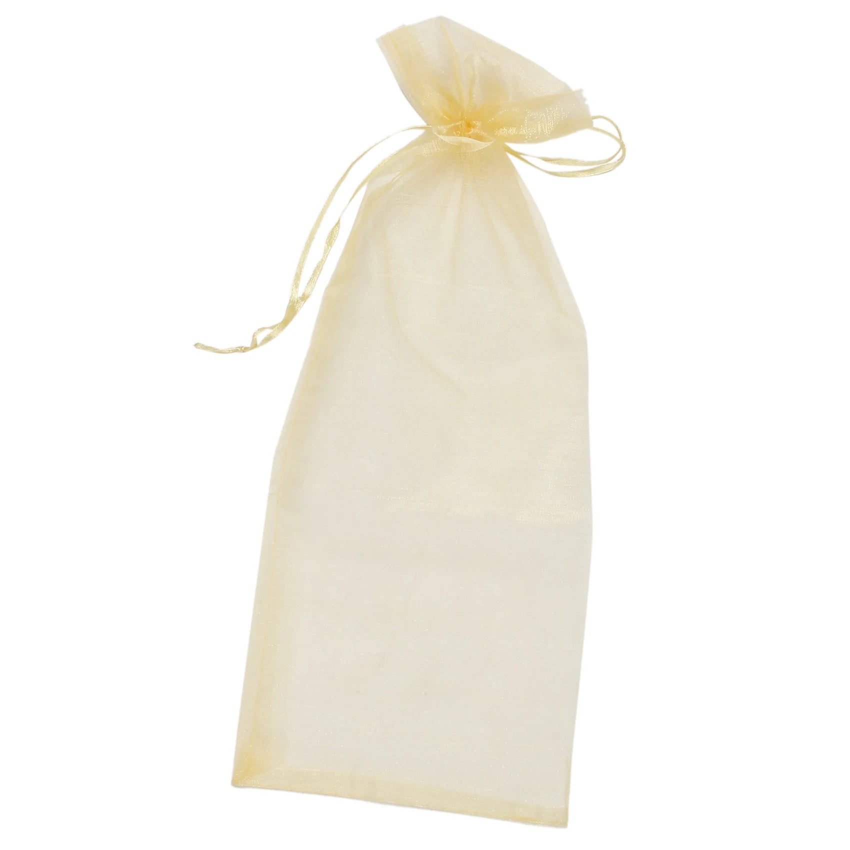 Organza Wine Bag, Transparent Wine Gift Bag with Drawstring Dress