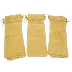 Organza Wine Bag, Transparent Wine Gift Bag with Drawstring Dress
