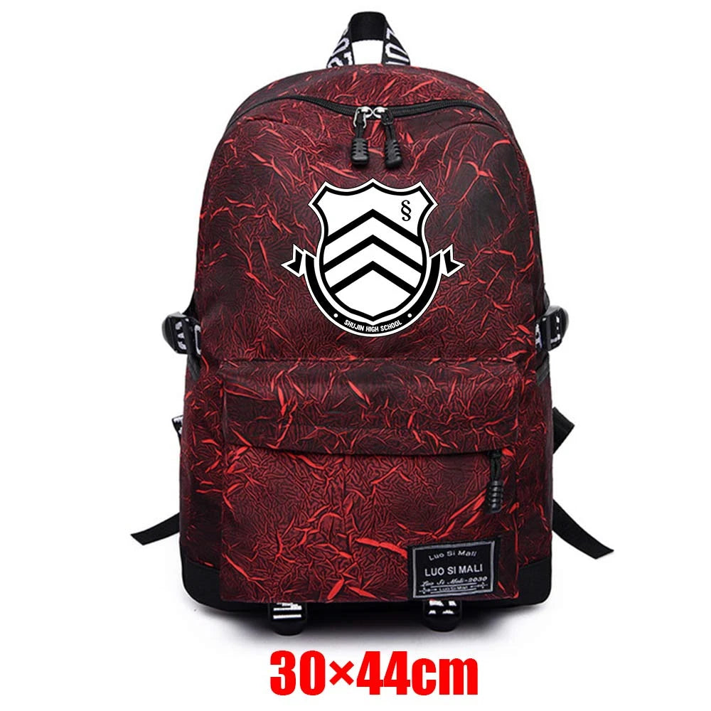 Danganronpa: Trigger Happy Havoc Fabric Backpack Unisex Schoolbag Zip Mochila