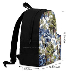 Palm Trees Pattern Print School Bag Backpack Laptop 15 Inch