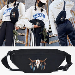 Panda Print Waist Bags Fanny Pack for Men Women Chest Packs Canvas Kidne...