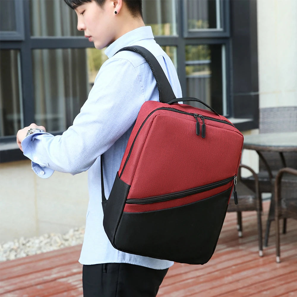 Panelled High Oxford Cloth Women's Backpack Teen Laptop