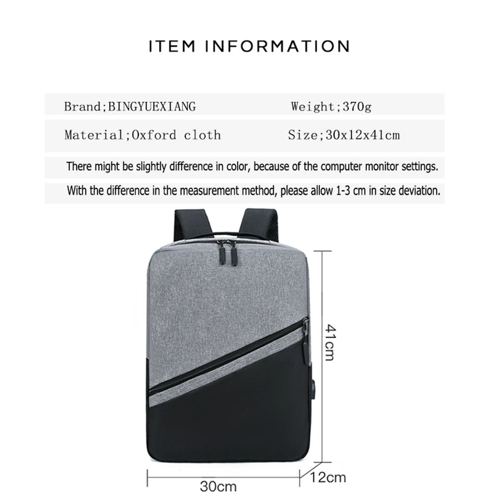 Panelled High Oxford Cloth Women's Backpack Teen Laptop