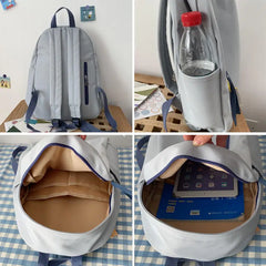 Large Capacity Backpacks Women Waterproof Students Sweet Book Canvas Bag