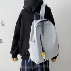 Large Capacity Backpacks Women Waterproof Students Sweet Book Canvas Bag
