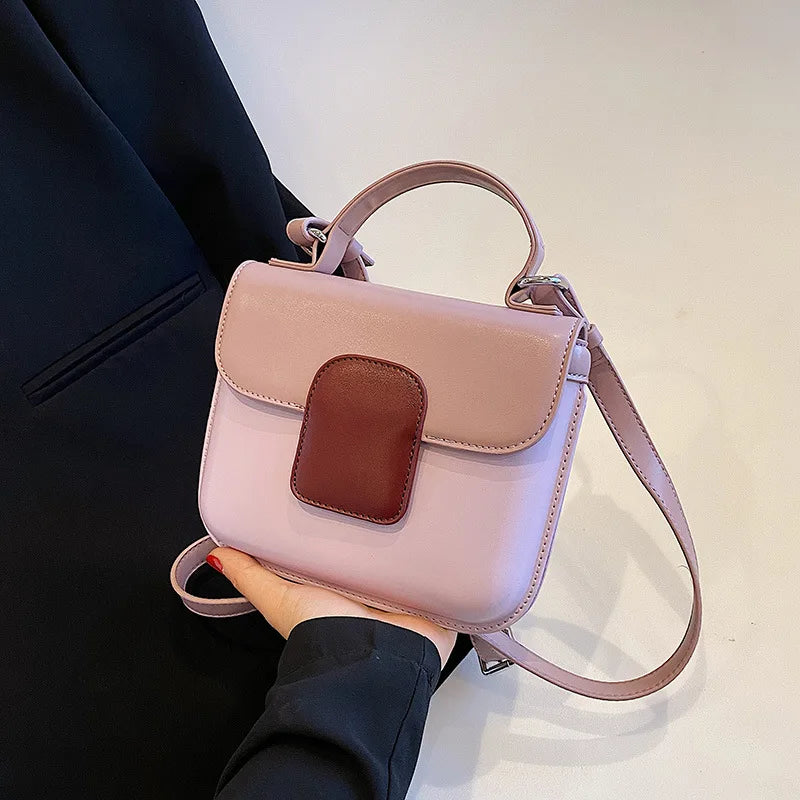 Panelled Pattern Shoulder Bags for Women Small Flap Handbags