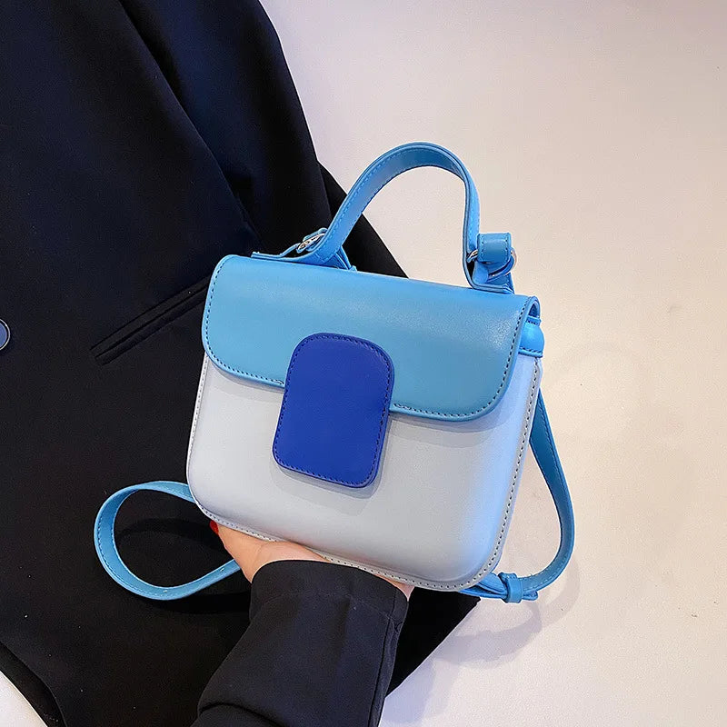 Panelled Pattern Shoulder Bags for Women Small Flap Handbags