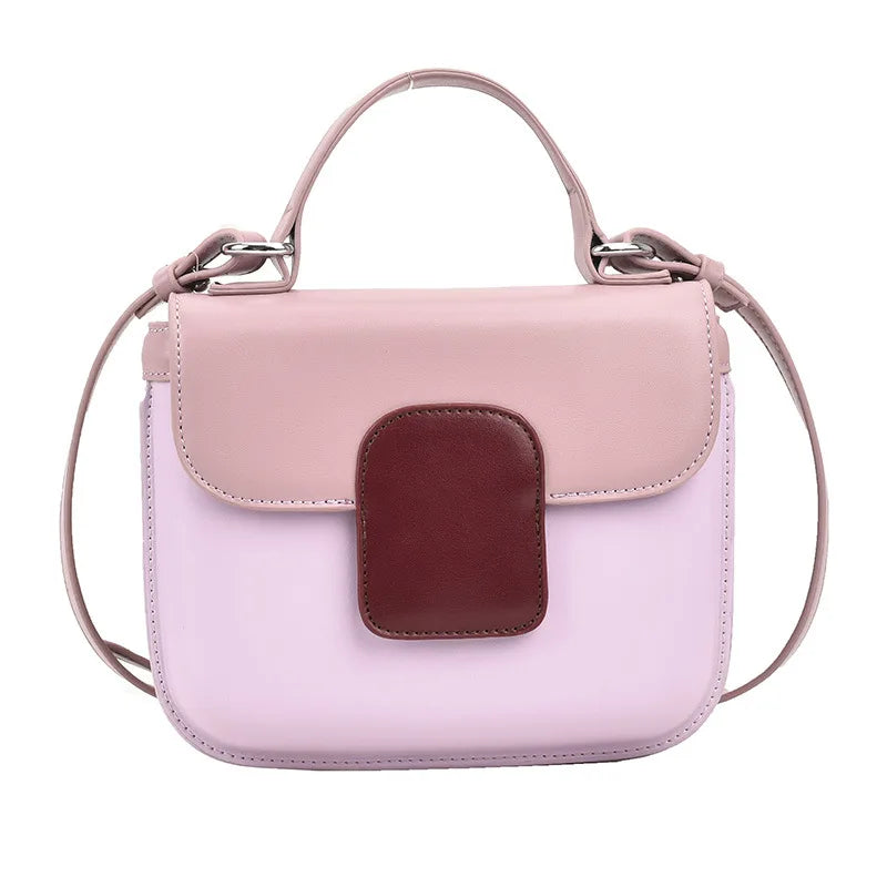 Panelled Pattern Shoulder Bags for Women Small Flap Handbags
