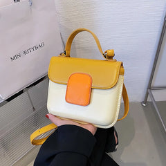 Panelled Pattern Shoulder Bags for Women Small Flap Handbags