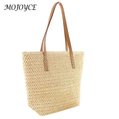 Paper Rope Women Handbags Large Capacity Top-handle Bag