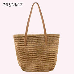 Paper Rope Women Handbags Large Capacity Top-handle Bag