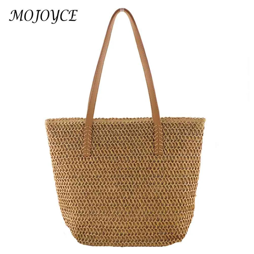 Paper Rope Women Handbags Large Capacity Top-handle Bag