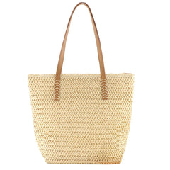 Paper Rope Women Handbags Large Capacity Top-handle Bag
