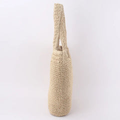 Large Capacity Shoulder Bag Straw-Weaving Tote
