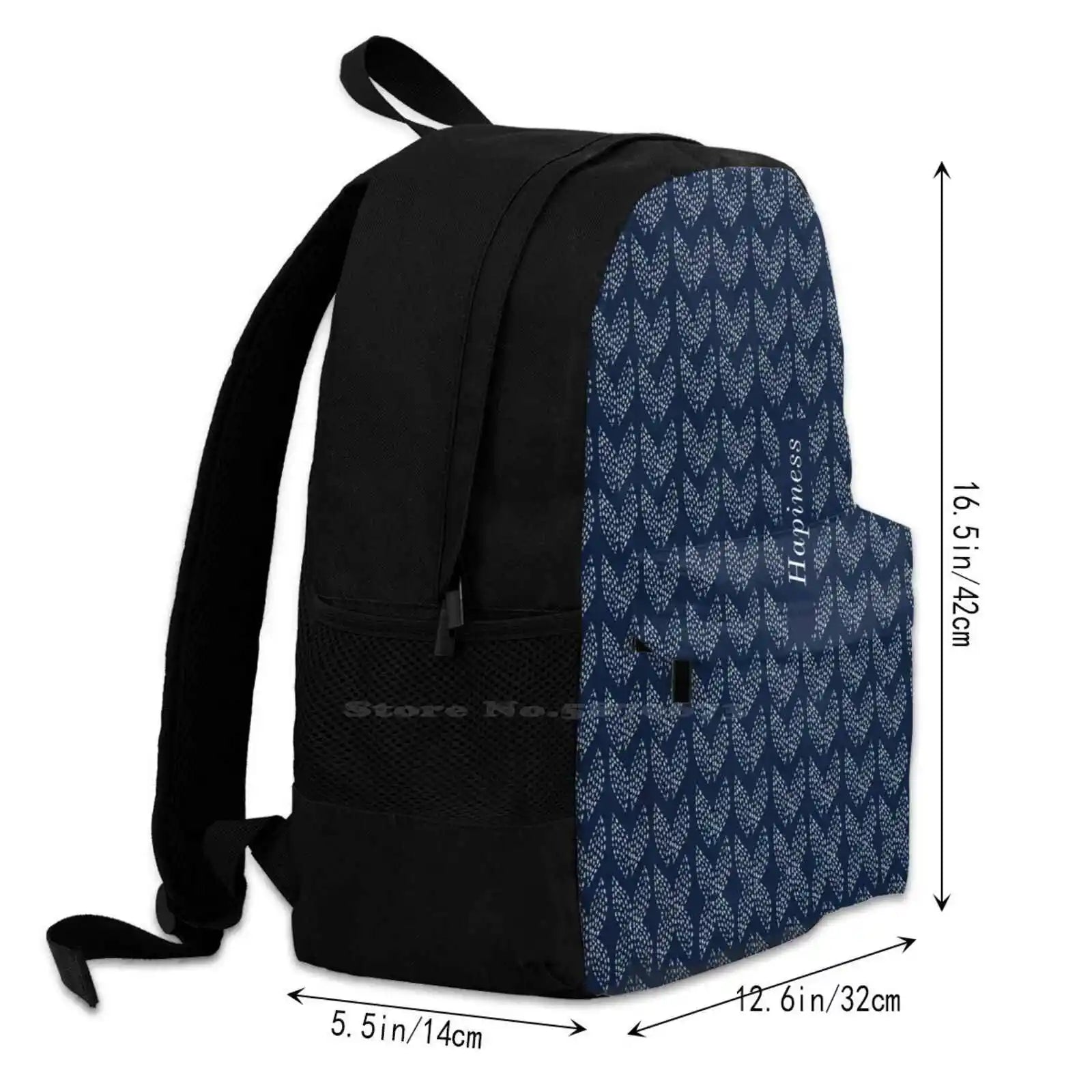 Pattern Backpack For Student School Laptop Travel Bag