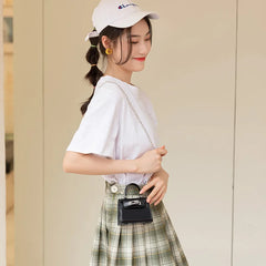 Pattern Chain Crossbody Bag for Women PU Leather Shoulder Bag Small Flap Bag