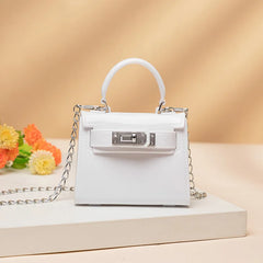 Pattern Chain Crossbody Bag for Women PU Leather Shoulder Bag Small Flap Bag