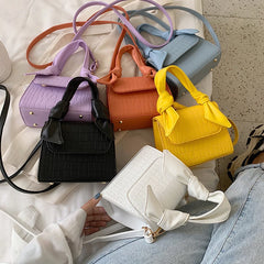 Women's Purple Leather Crossbody Bag