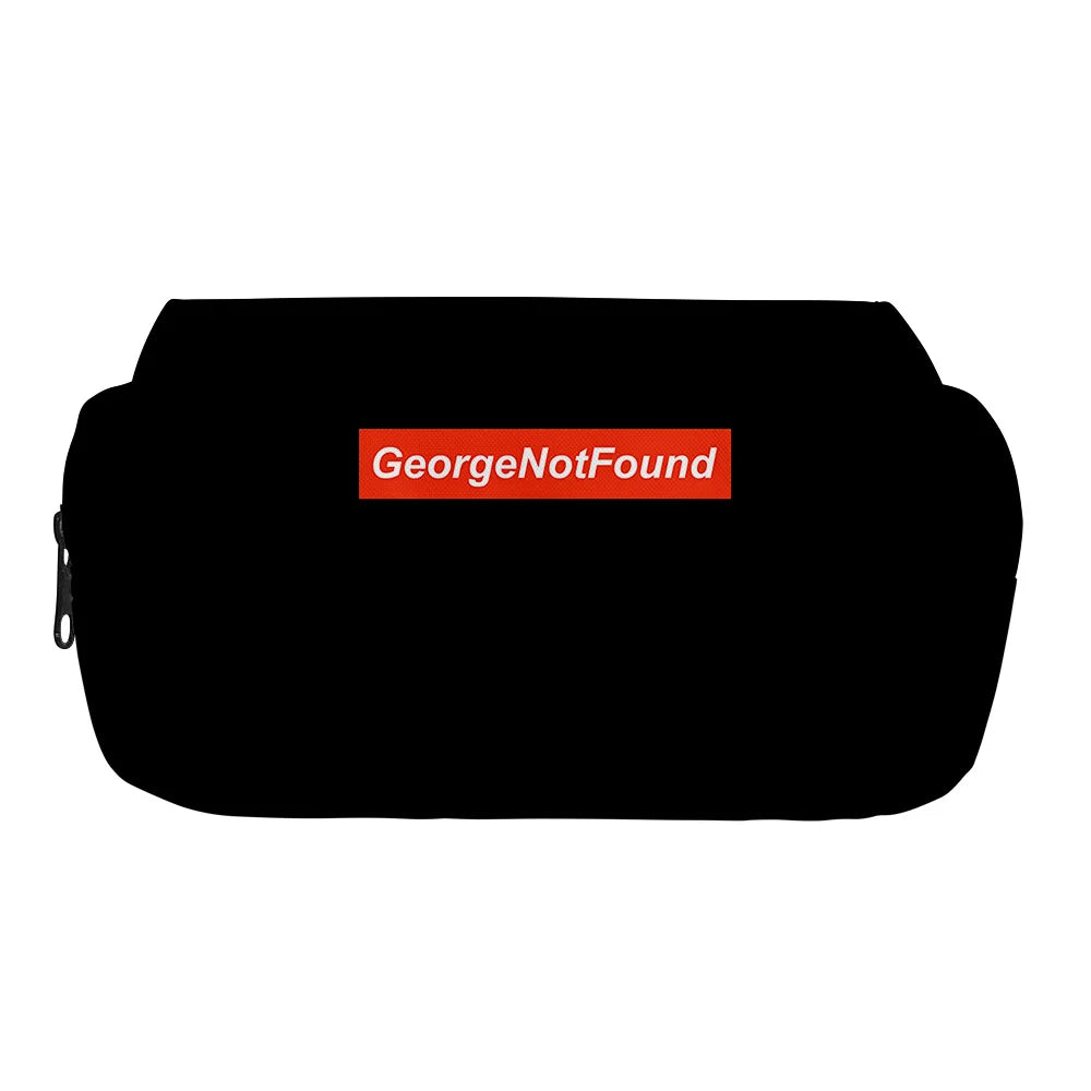 Georgenotfound Double-Layer Pencil Box Large Tote Milk Bag Student Pencil Box