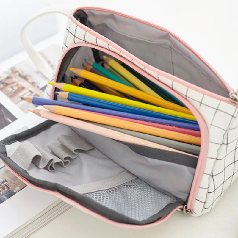 Multifunctional Pencil Bag Cosmetic Storage High Capacity