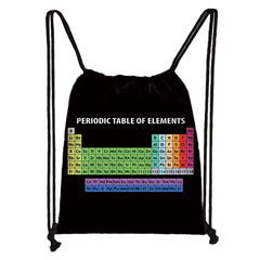 Periodic Table of Elements Drawstring Backpack for Teens