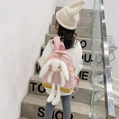Personalised Children's Bunny Backpack Any Name Rabbit Bag Boys and Girls