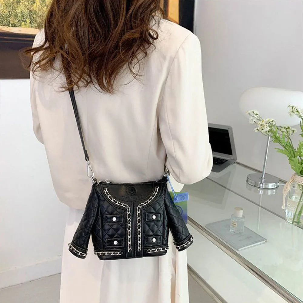 Personality Messenger Bags Jacket Clothes Modeling Bag Single-shoulder Handbags