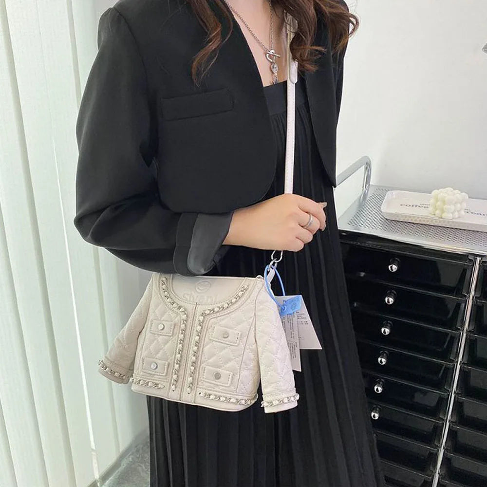 Personality Messenger Bags Jacket Clothes Modeling Bag Single-shoulder Handbags