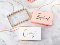 Personalized Acrylic Clutch Purse for Bridesmaids