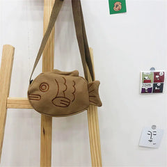Personalized Cartoon Shoulder Messenger Bag Mini Canvas Bags Women