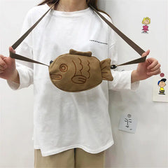 Personalized Cartoon Shoulder Messenger Bag Mini Canvas Bags Women