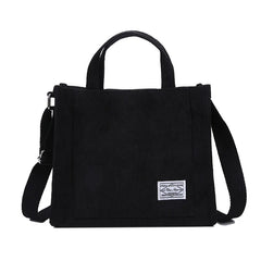 Embroidered Corduroy Women's Crossbody Bag