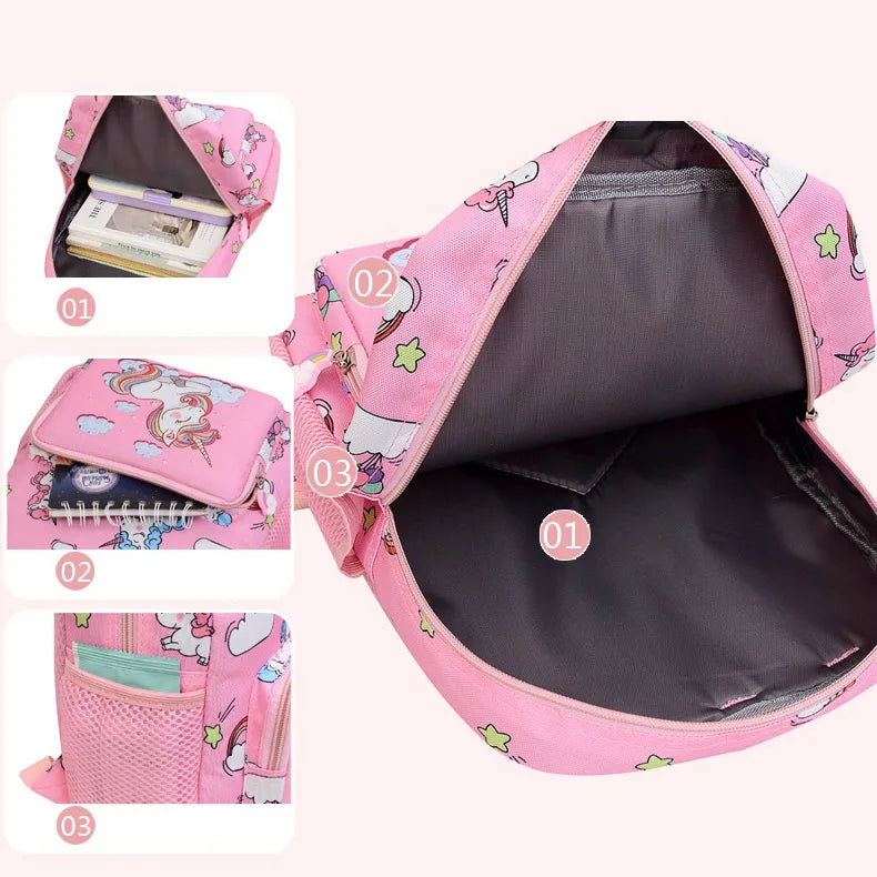 Embroidered Kids Cartoon Schoolbag Personalized Backpack