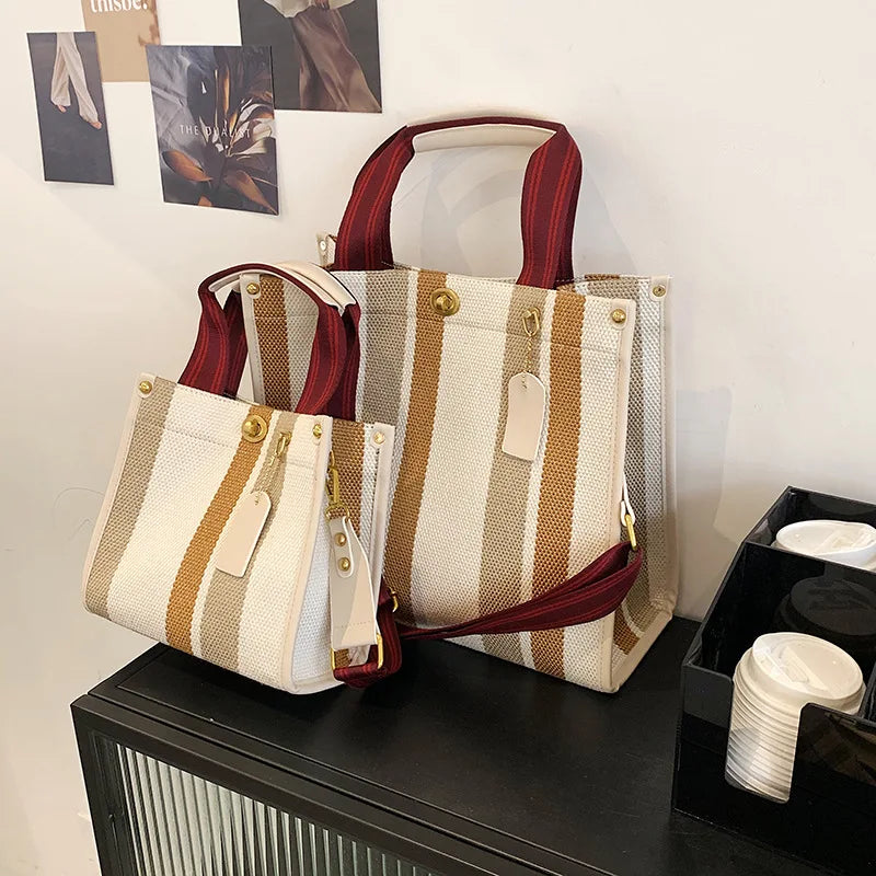 Personalized Embroidery Handbags Tote Women's Bag Large Canvas