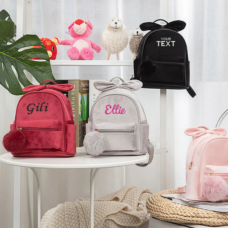 Personalized Embroidery Mid Size Backpack - Gift for Her