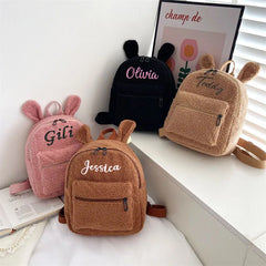 Embroidery Toddler Backpack Sky Bear Preschool Bag