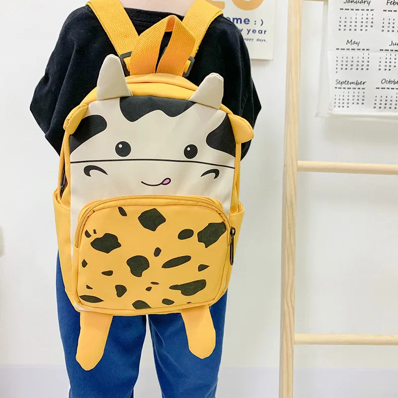 Personalized Embroidery Toddler Cows Backpack Kids Bag Back to School