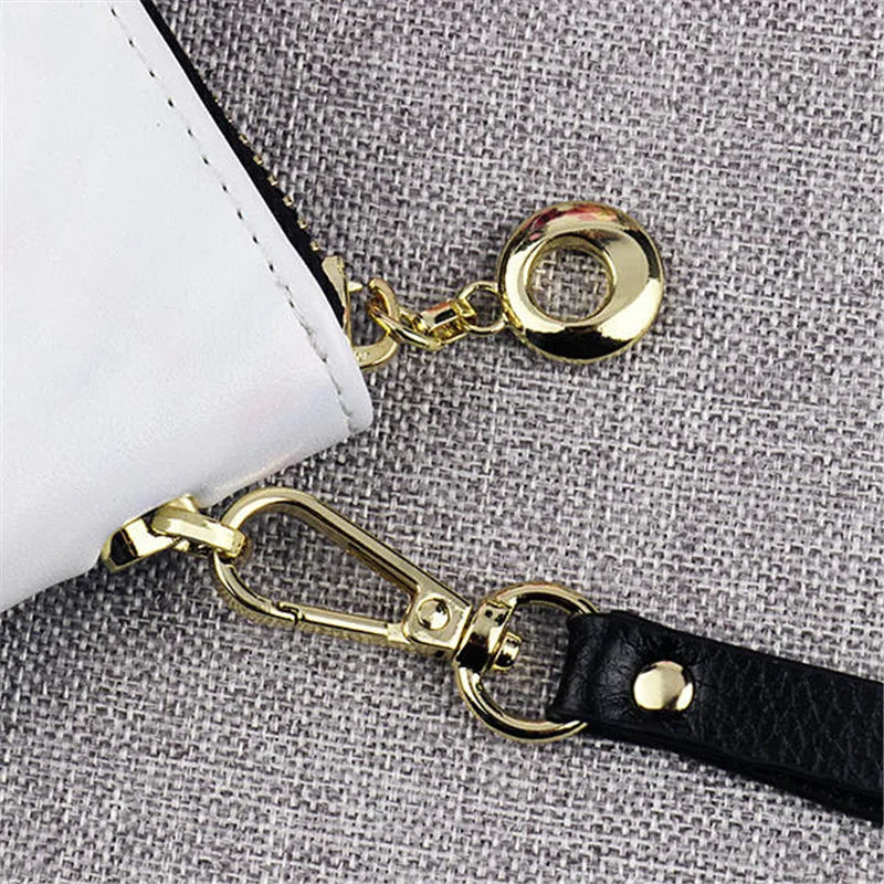 Personalized Two Picture Photo Zipper Long Wallet for Women Men