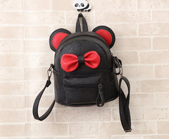 Personalized Mini Backpack Name Girl's Rucksack Bow Ears Daycare Travel Bag