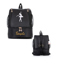 Pink Dance Bag for Girls Embroidered Name Ballet Dance Bag