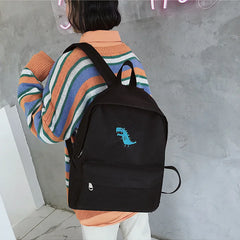 Printed Canvas Backpack Campus Style School Bags Laptop Book Bag