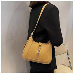 Personalized Lock Retro Messenger Bag Ladies Underarm Commuter Big Bag
